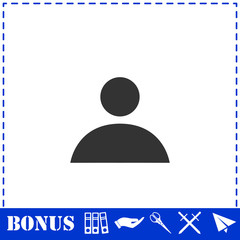 Human icon flat