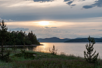 evening mood at the sea