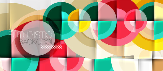 Obraz premium Geometric design abstract background - circles