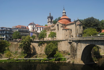 Largo da Igreja de S&atilde;o Pedro de Amarante Portugal