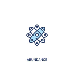abundance concept 2 colored icon. simple line element illustration. outline blue abundance symbol. can be used for web and mobile ui/ux.
