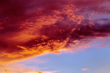 Red sky background