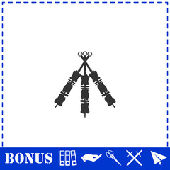 Kebab icon flat