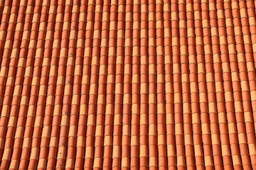 Panorama Dubrovnik Old Town roofs . Europe, Croatia