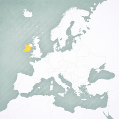 Map of Europe - Ireland