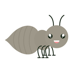 cute ant insect kawaii character