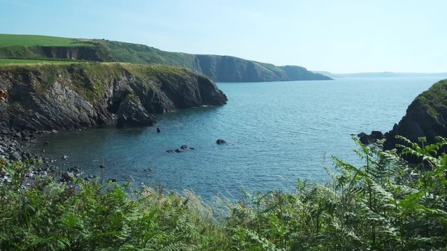 View from Coast path at Stackpole Head
