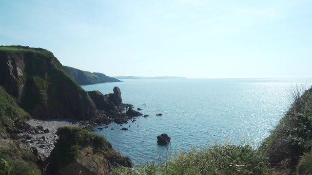 View from Coast path at Stackpole Head