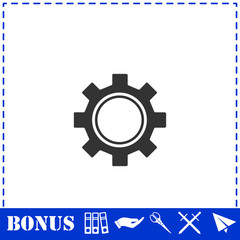 Cog icon flat