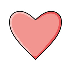 heart love pop art style