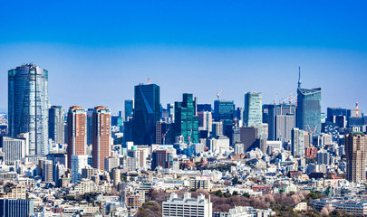 Fototapeta na wymiar 東京　港区周辺の高層ビル