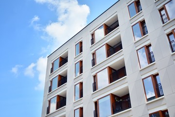 modern building with balconies