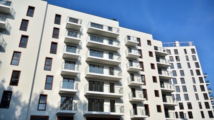 modern building with balconies