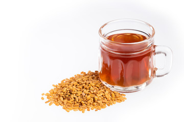 Fenugreek Seeds or Methi Dana drink by soaking it in water overnight. helpful in weight loss, digestion and blood sugar treatment