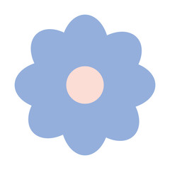 Fototapeta na wymiar cute flower garden decorative icon