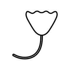 cute flower garden decorative icon