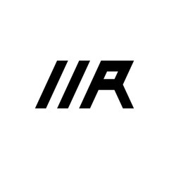 Letter MR logo design vector