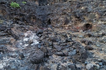 walking between ravines and old house