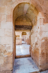 Dogubeyazit, Turkey - May 24, 2017. Interior of Palace Ishak Pasha near to Ararat mountain