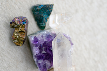 Crystals for spiritual healing stone intention manifestation. 
