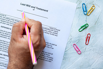 Filling Last Will and Testament