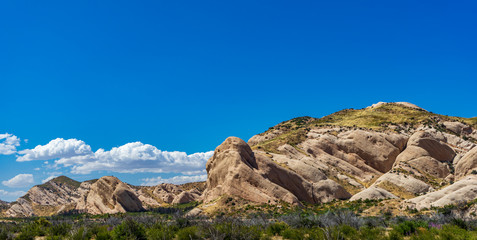 View of Morman Rock in The Cajon Pass, California