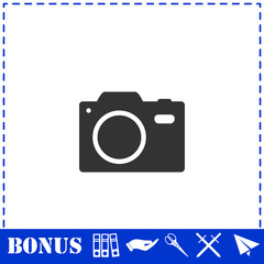 Camera icon flat