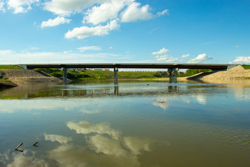 Fototapeta na wymiar Bridge over the South Saskatchewan River