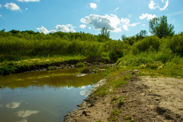 Fototapeta na wymiar View of the South Saskatchewan River