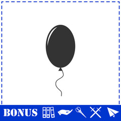 Balloon icon flat