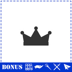Crown icon flat