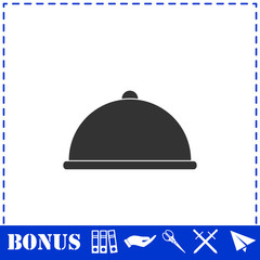 Covered Food icon flat