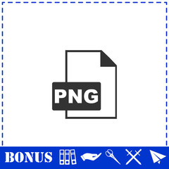 PNG file icon flat