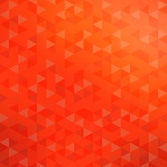 Orange triangle shapes background. Flame colors mosaic pattern. Autumn geometric texture.