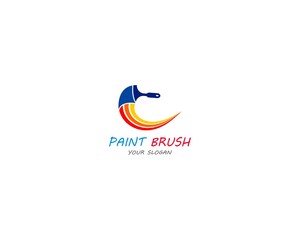Paint Logo Template vector icon illustration design