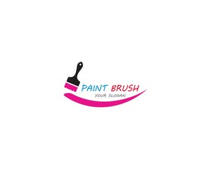 Fototapeta premium Paint Logo Template vector icon illustration design