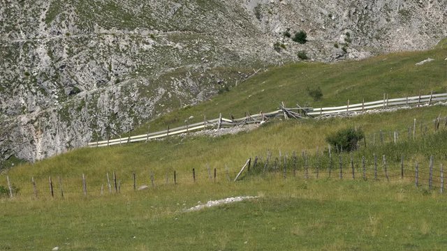 Wooden fence Lukomir village Konjic Bosnia and Herzegovina - (4K)