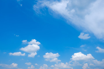 【写真素材】 青空　空　雲　夏の空　背景　背景素材　7月　コピースペース