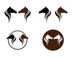 Horse Logo Template Vector illustration design