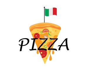 pizza icon logo illustration vector