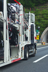 走行中のキャリアカー