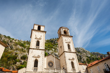 Fototapeta na wymiar Kotor, Saint Tryphon Cathedral, Montenegro