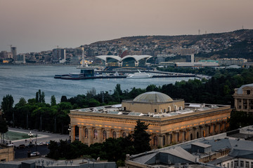 view of Baku, Azerbaijan.