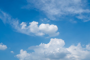Blue Sky and White Cloud Sky Landscape..