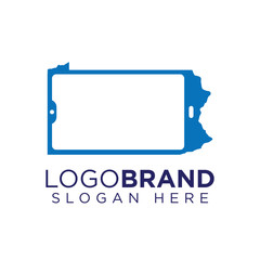 Kansas Phone logo template