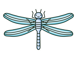 cute dragon fly kawaii character