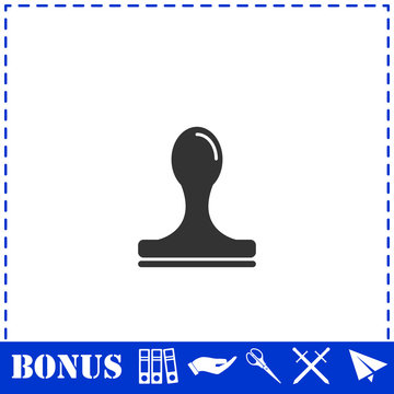 Stamp icon flat