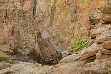 mountains and rock formations in the sinai desert 