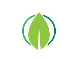 Logos of green leaf ecology nature element vector icon