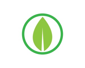 Logos of green leaf ecology nature element vector icon